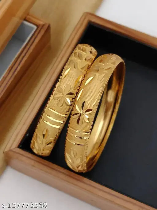 Gold-plated Bangle Set