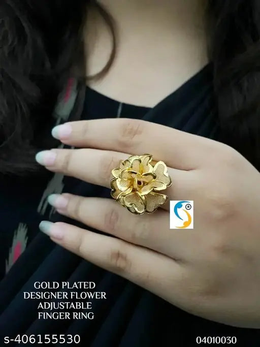 Gleaming Touch: Micro Gold-Plated Adjustable Ring, a Timeless Favorite in Our Bestselling Collection, Exquisitely Crafted for Unmatched Beauty and Versatility