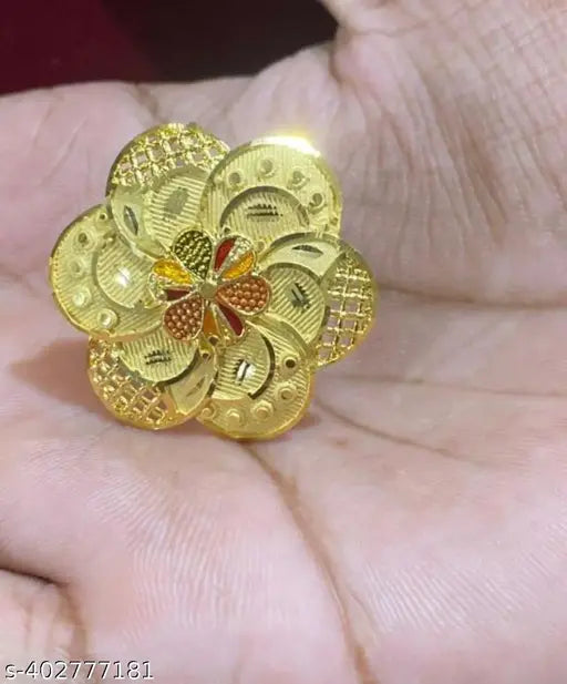 ONE GRAM GOLD PLATED JODHA RING
