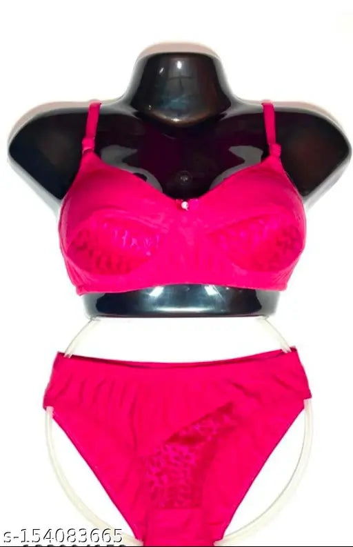 KAJAL SET 1 LINGERIE SET (DARK PINK) (PACK OF 1 SET)