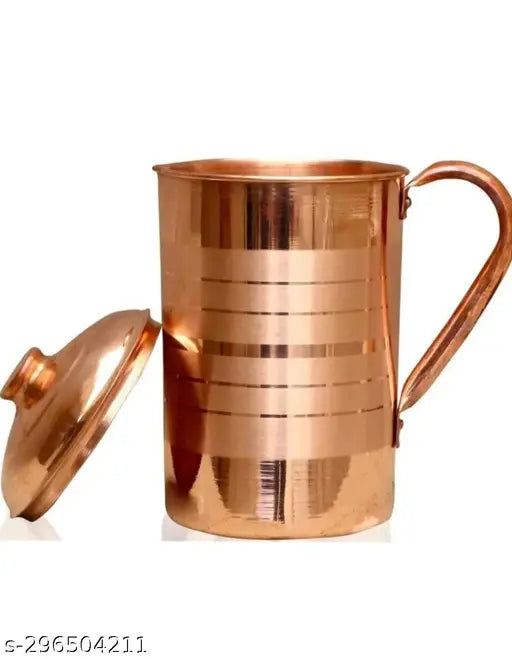 Copper Water JUG 1 L for Water Storage, Health Benefits, Gift Purpose